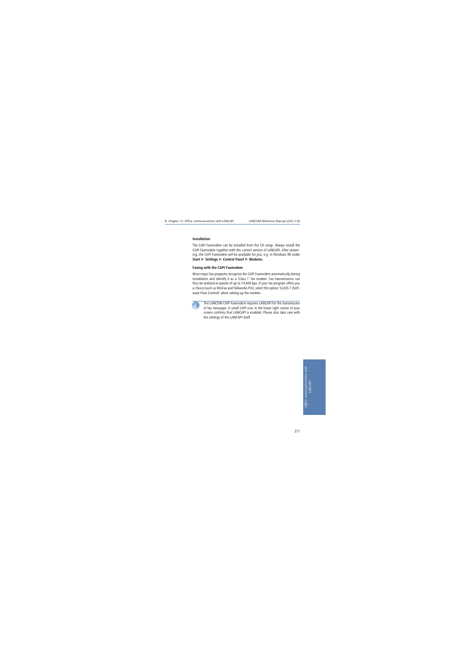 Lancom Systems LCOS 3.50 User Manual | Page 271 / 346