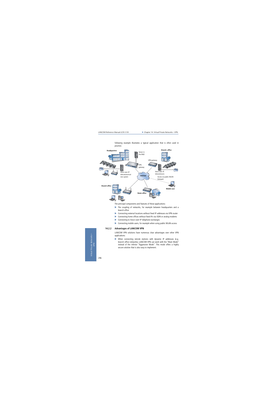 2 advantages of lancom vpn | Lancom Systems LCOS 3.50 User Manual | Page 296 / 346