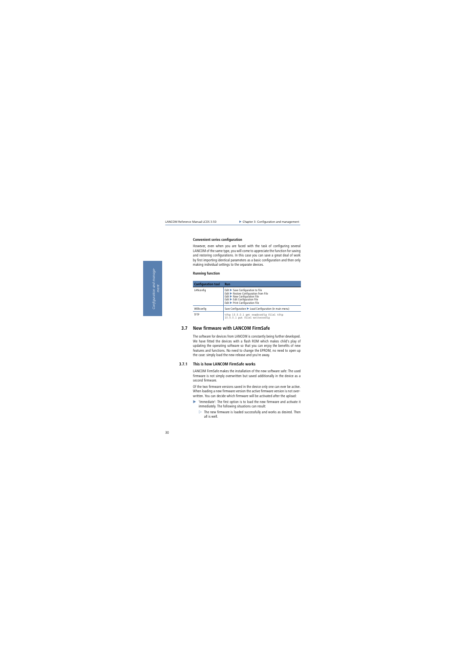 7 new firmware with lancom firmsafe, 1 this is how lancom firmsafe works | Lancom Systems LCOS 3.50 User Manual | Page 30 / 346