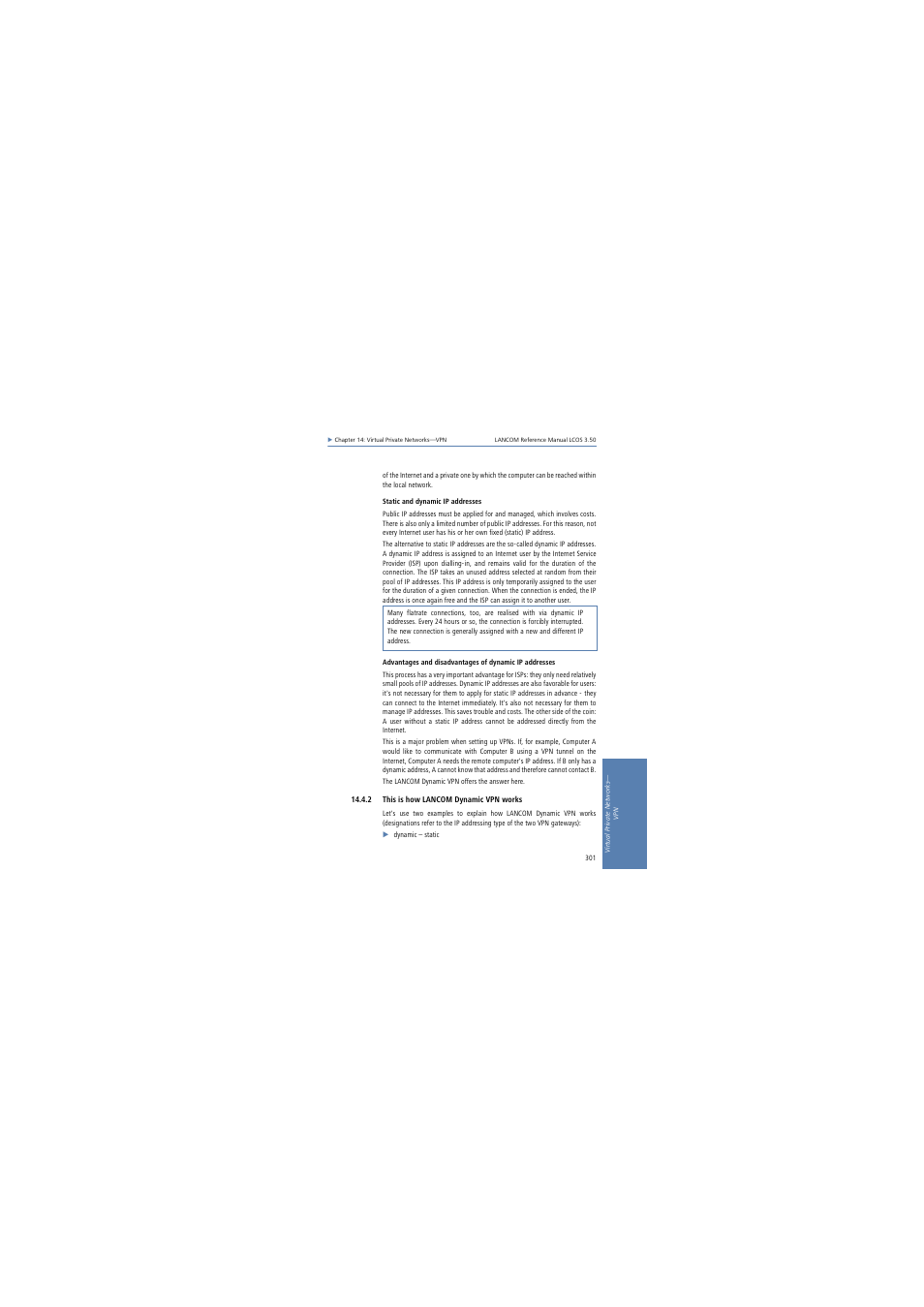 2 this is how lancom dynamic vpn works | Lancom Systems LCOS 3.50 User Manual | Page 301 / 346