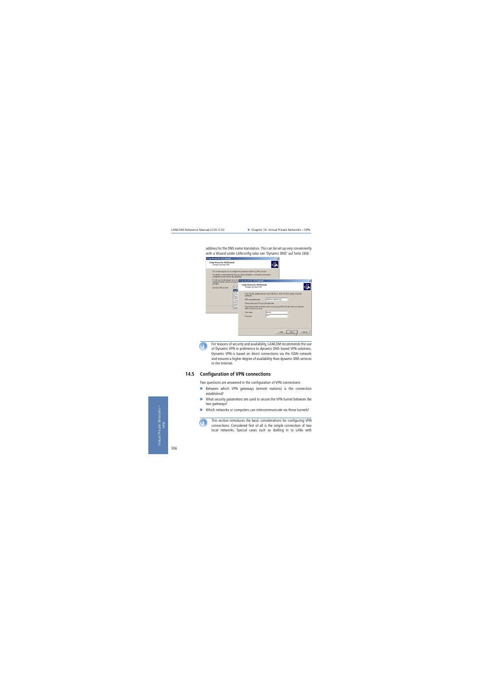 5 configuration of vpn connections | Lancom Systems LCOS 3.50 User Manual | Page 306 / 346