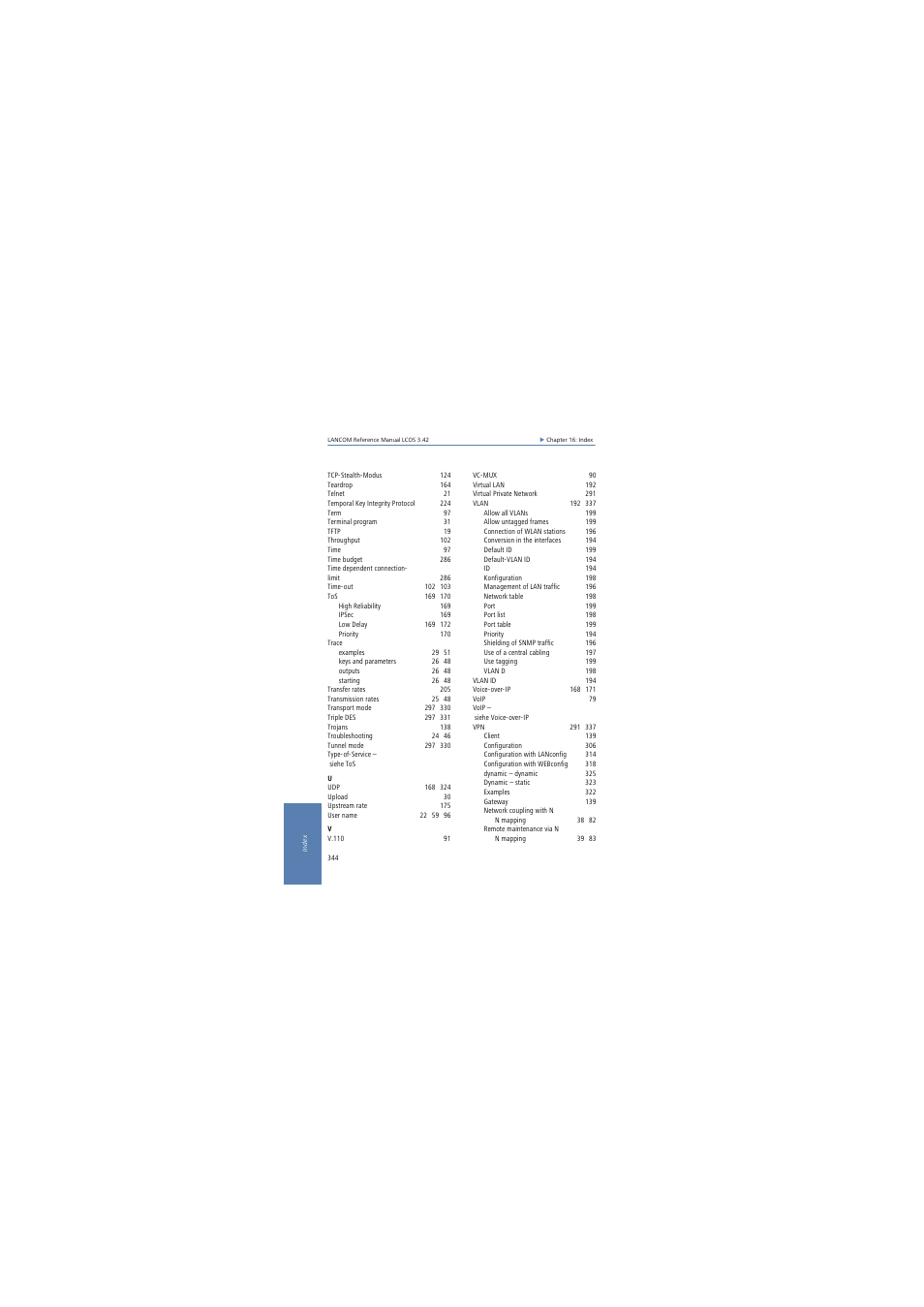 Lancom Systems LCOS 3.50 User Manual | Page 344 / 346