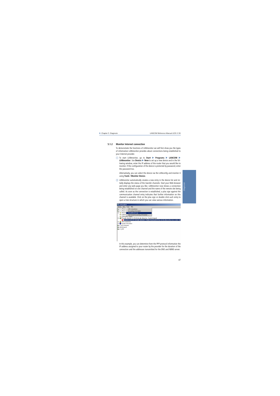 2 monitor internet connection | Lancom Systems LCOS 3.50 User Manual | Page 47 / 346