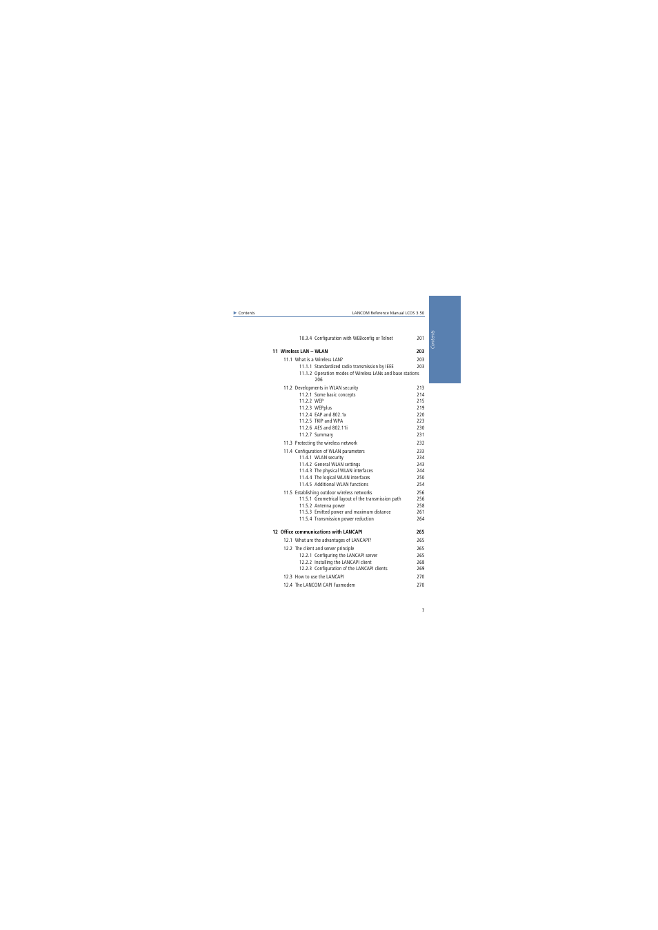 Lancom Systems LCOS 3.50 User Manual | Page 7 / 346