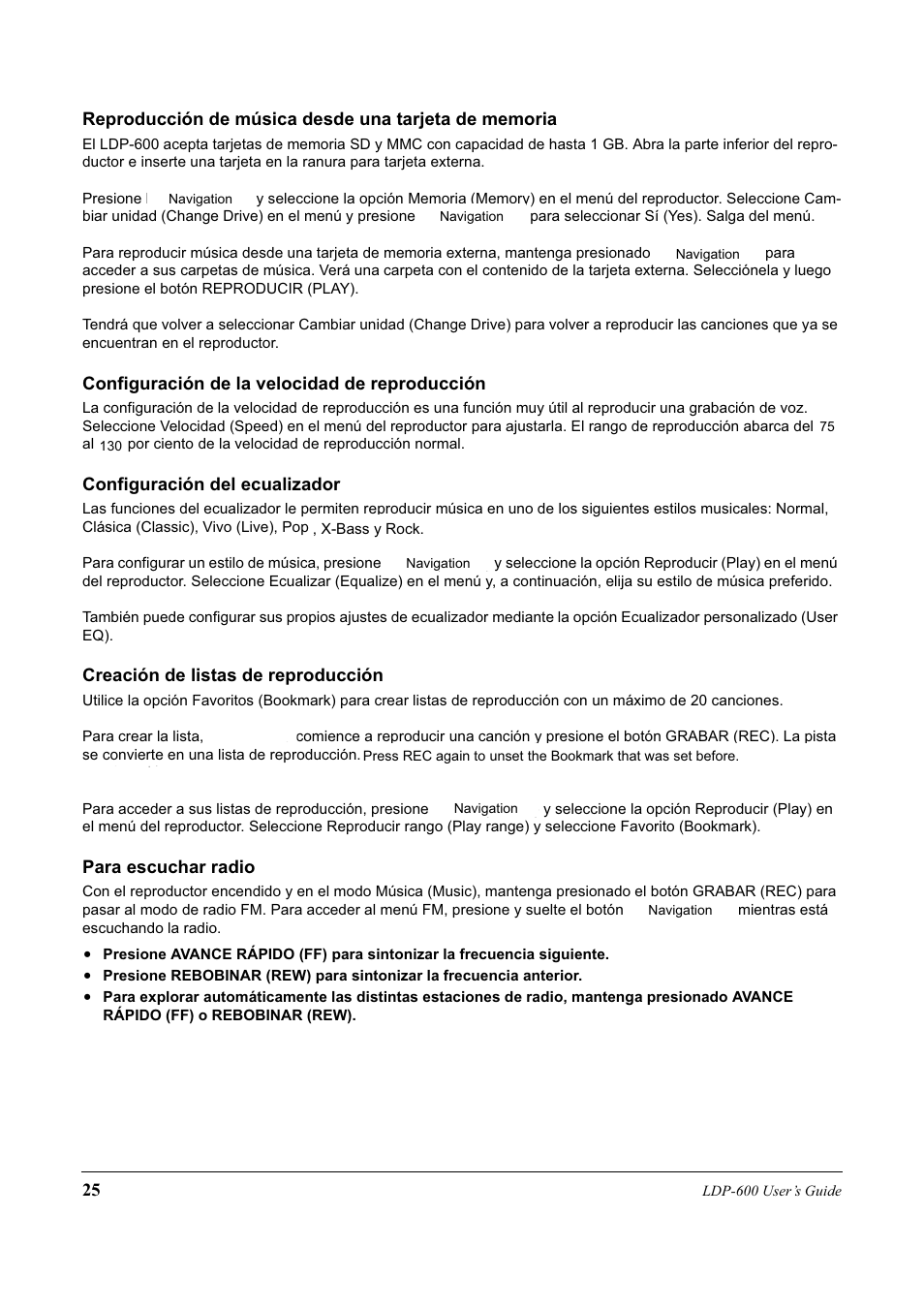 Lexar Media LDP-600 User Manual | Page 25 / 28