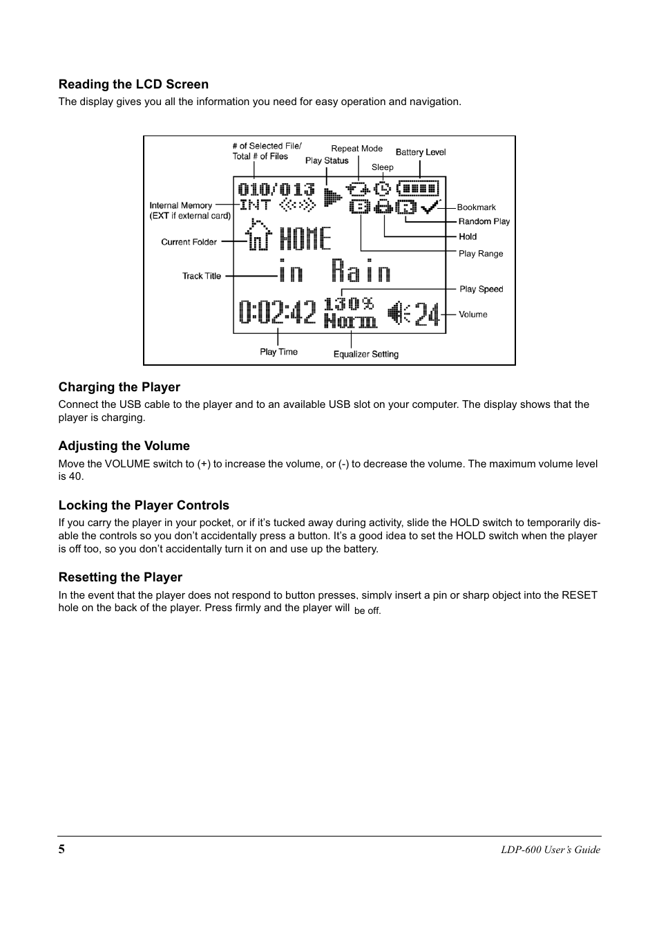 Lexar Media LDP-600 User Manual | Page 5 / 28
