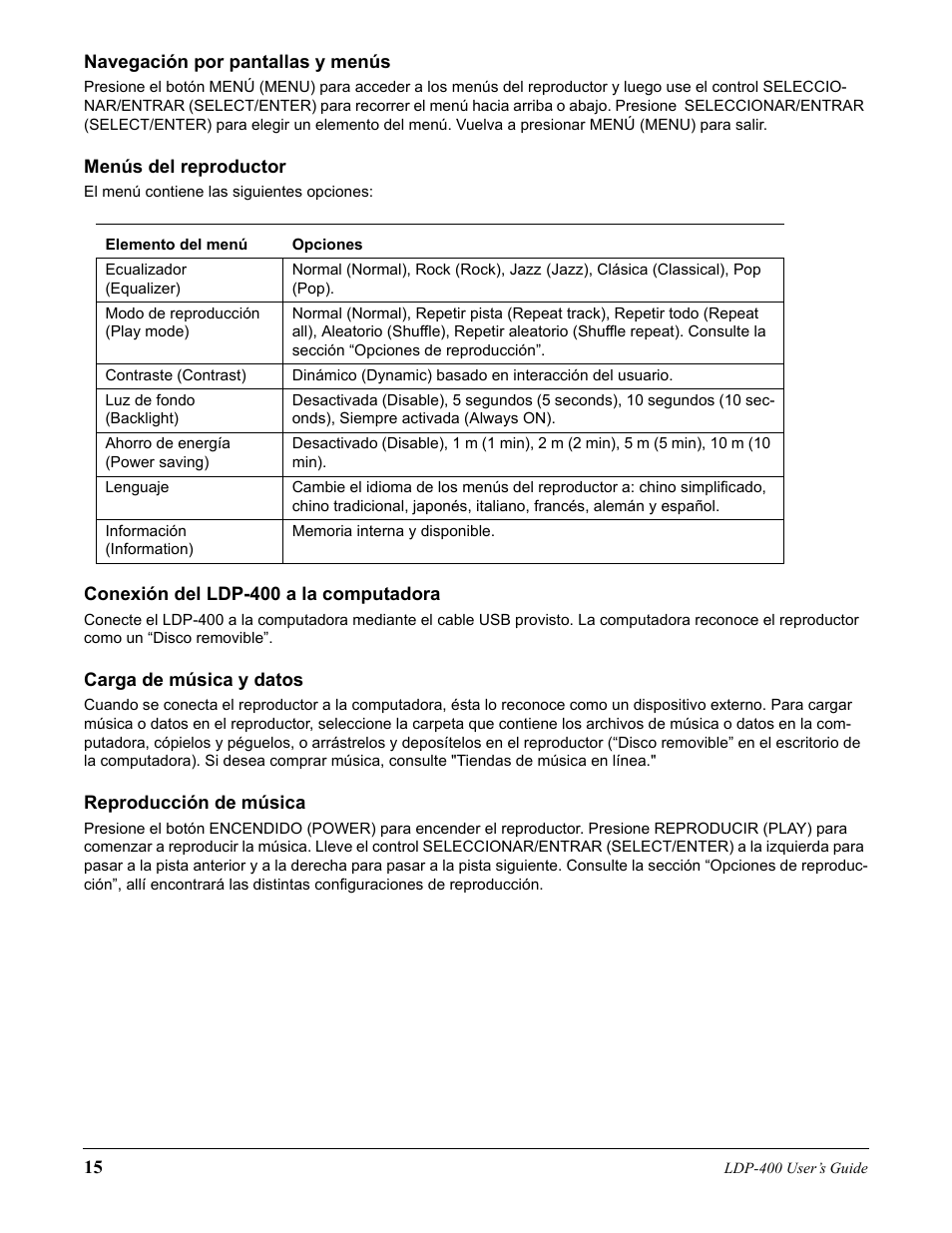 Lexar Media Lexar LDP-400 User Manual | Page 15 / 36