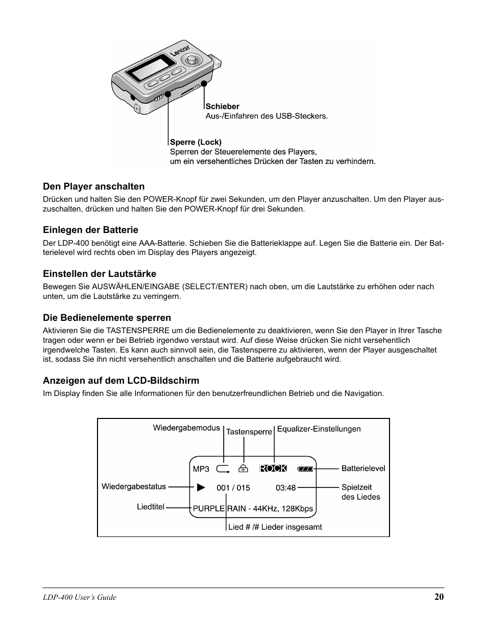 Lexar Media Lexar LDP-400 User Manual | Page 20 / 36