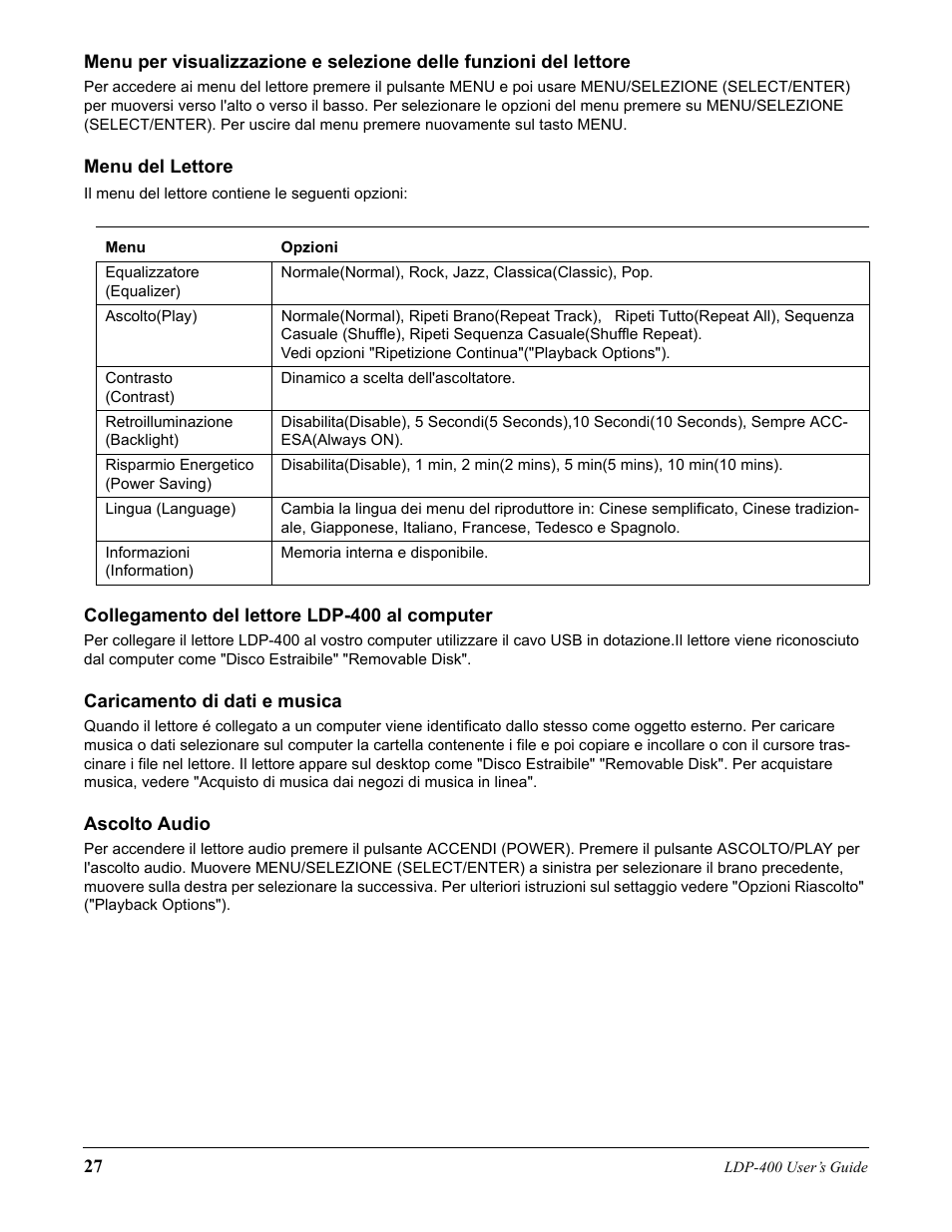 Lexar Media Lexar LDP-400 User Manual | Page 27 / 36