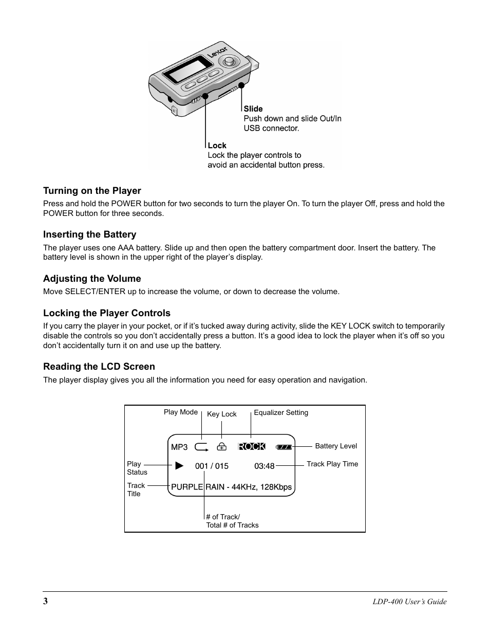 Lexar Media Lexar LDP-400 User Manual | Page 3 / 36