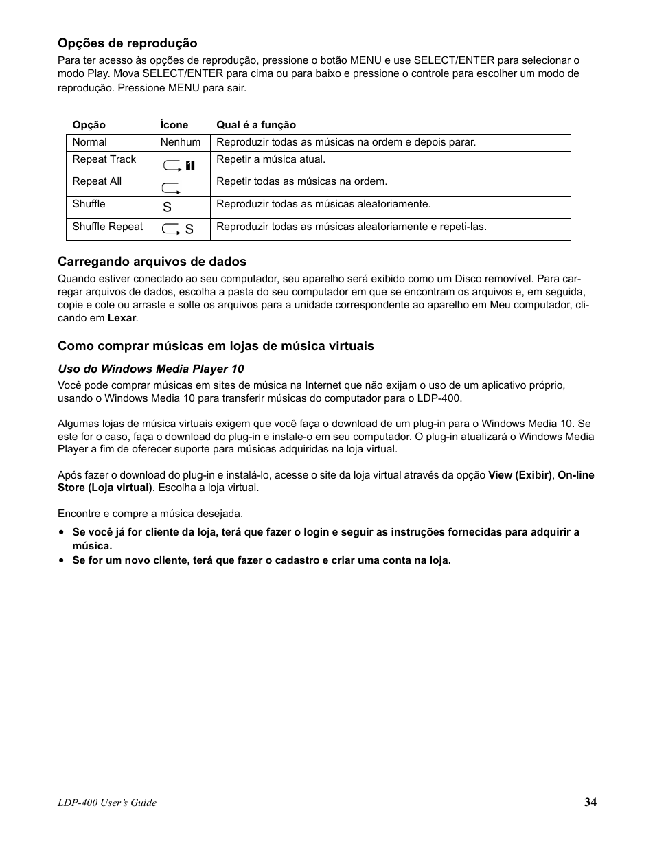 Lexar Media Lexar LDP-400 User Manual | Page 34 / 36