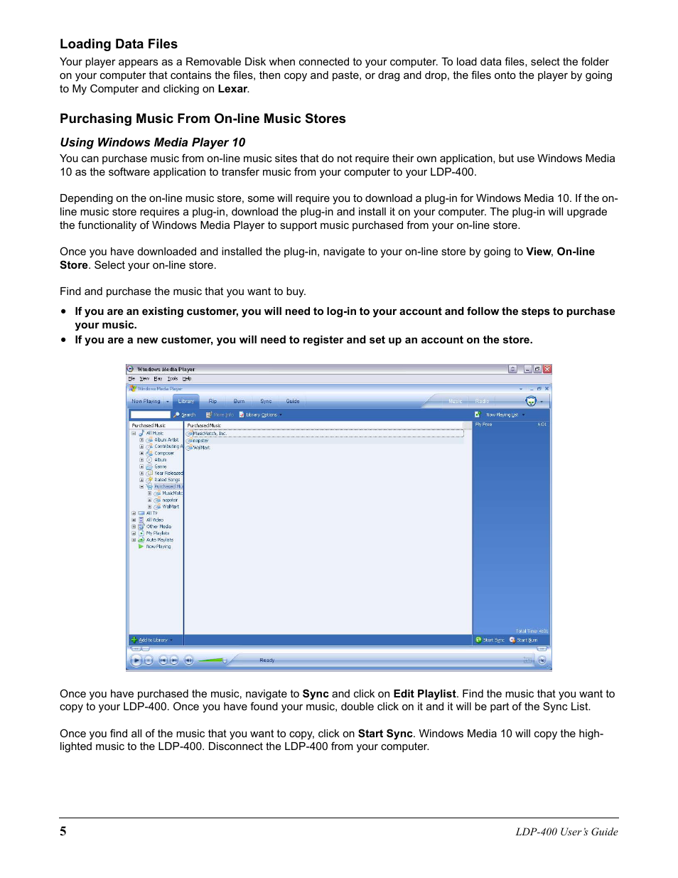 Lexar Media Lexar LDP-400 User Manual | Page 5 / 36