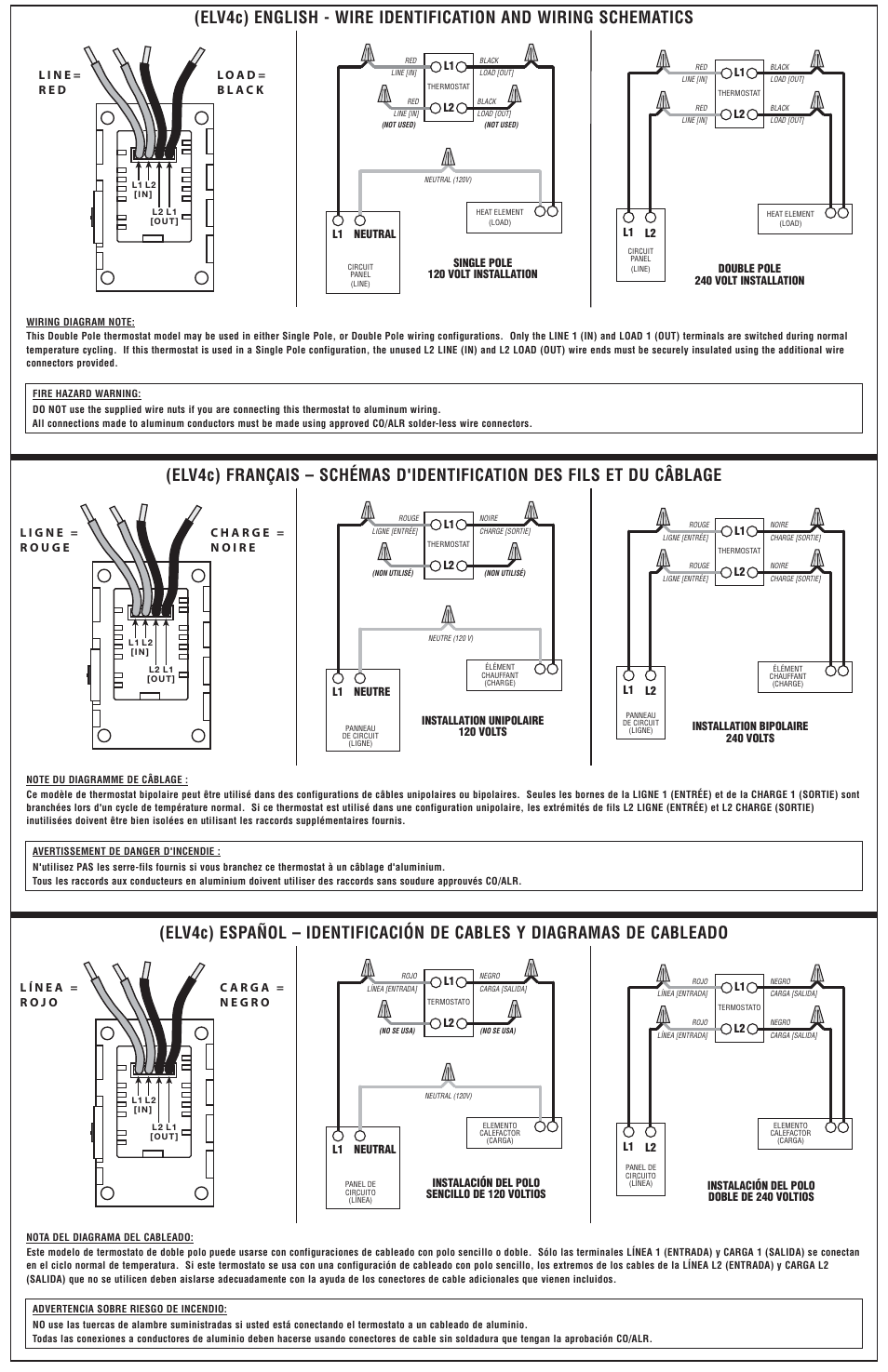 Lux Products ELV4C User Manual | Page 2 / 2