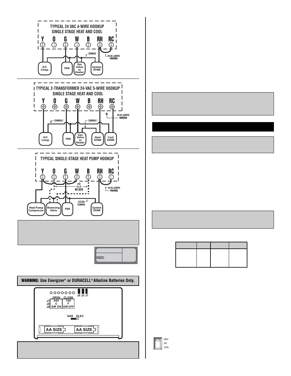 Operation, No t e, N o t e | Programming the unit | Lux Products TX9000 User Manual | Page 3 / 5