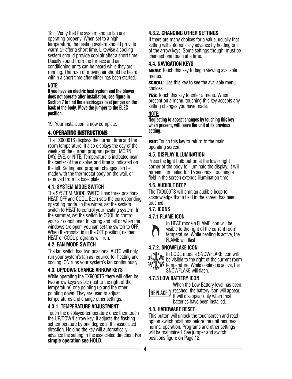 Lux Products TX9000TS User Manual | Page 4 / 12