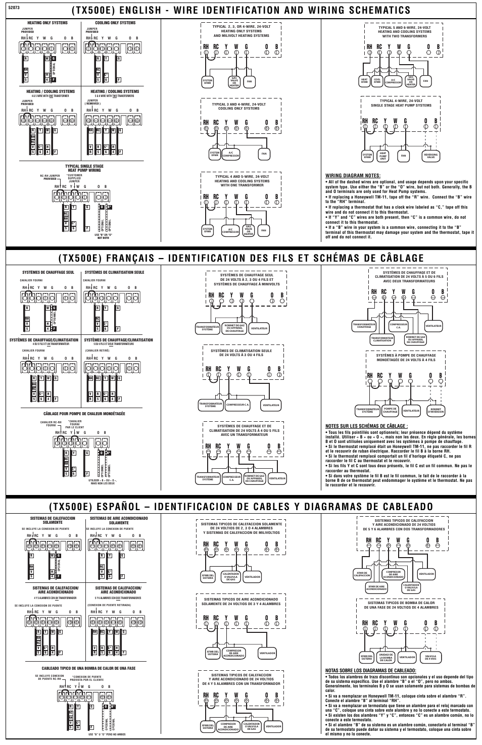 Ob y w rh rc g | Lux Products TX500E User Manual | Page 2 / 2