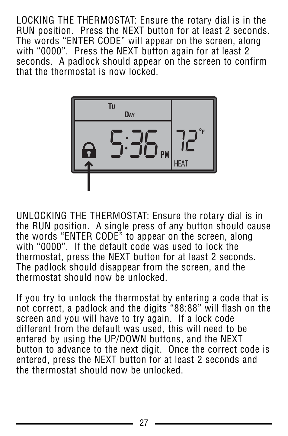 Lux Products SMART TEMP TX9100E User Manual | Page 27 / 32