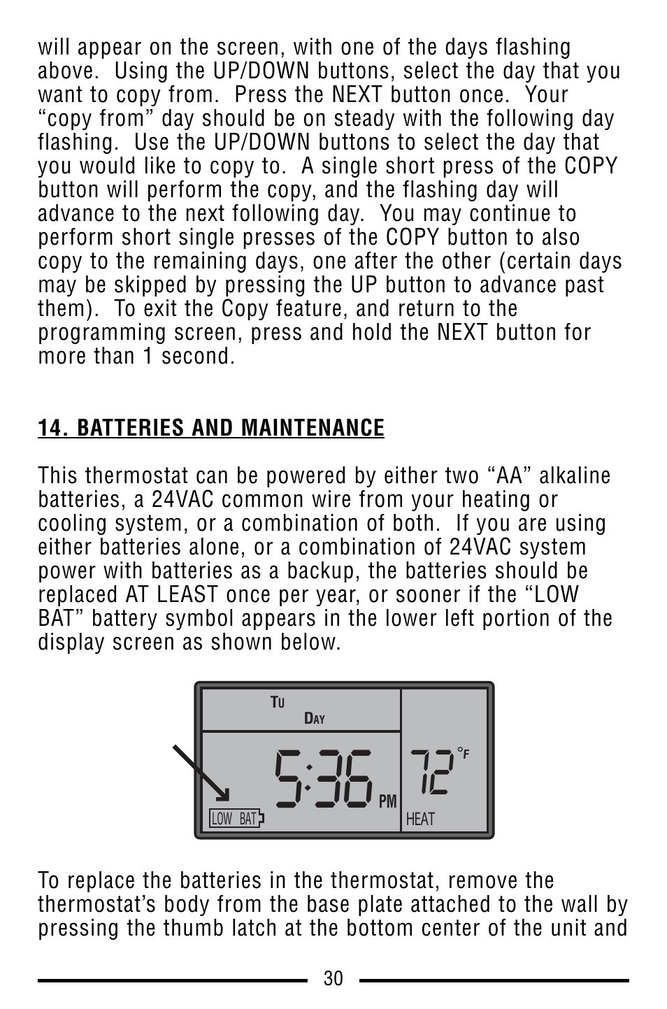 Lux Products SMART TEMP TX9100E User Manual | Page 30 / 32