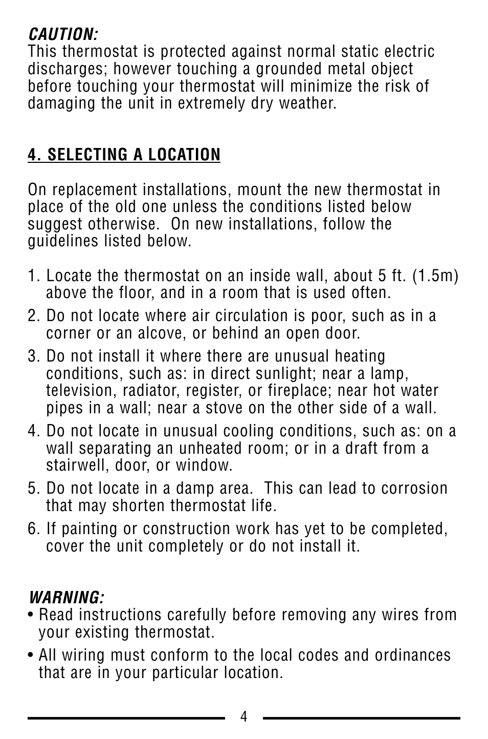 Lux Products SMART TEMP TX9100E User Manual | Page 4 / 32