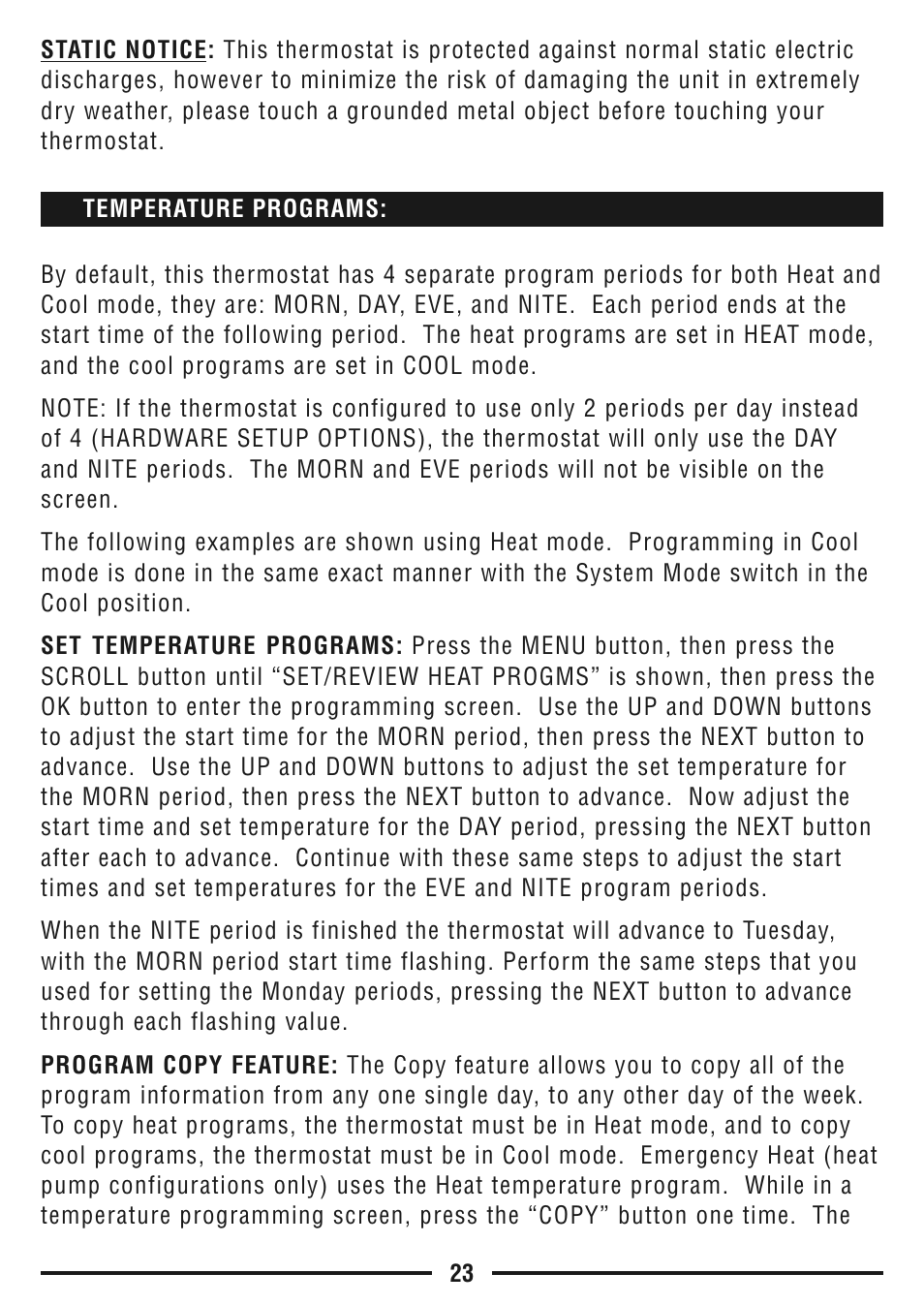 Lux Products TX9600TS User Manual | Page 23 / 34