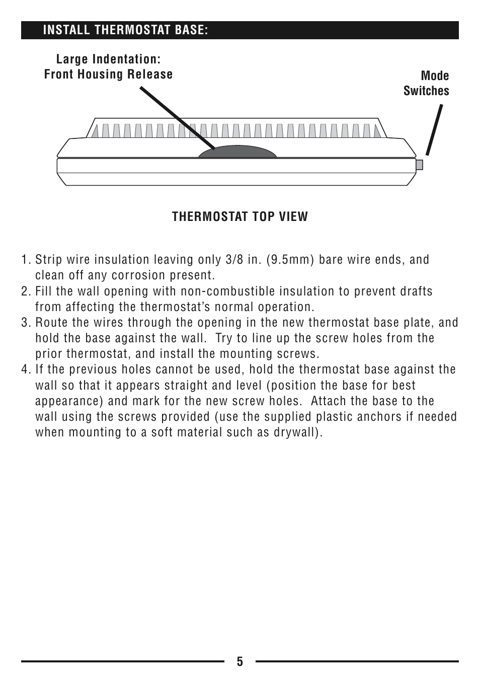 Lux Products TX9600TS User Manual | Page 5 / 34