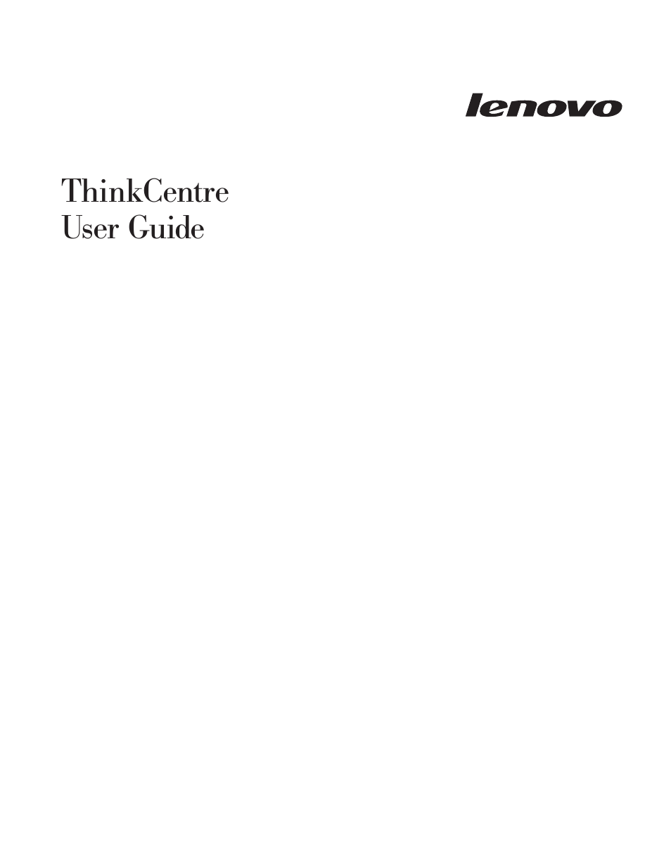 Thinkcentre, User, Guide | Lenovo 6088 User Manual | Page 3 / 80