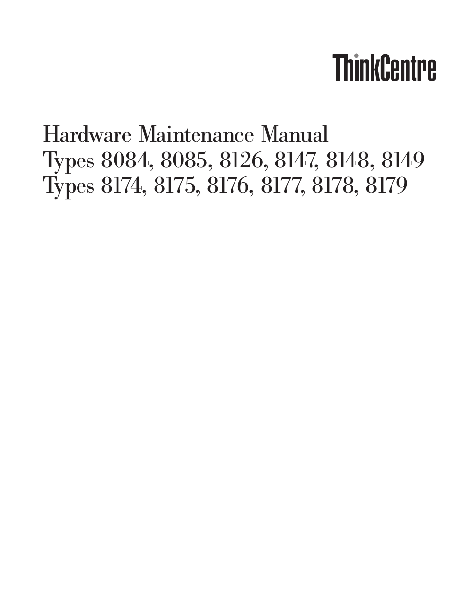 Lenovo THINKCENTRE 8177 User Manual | 228 pages