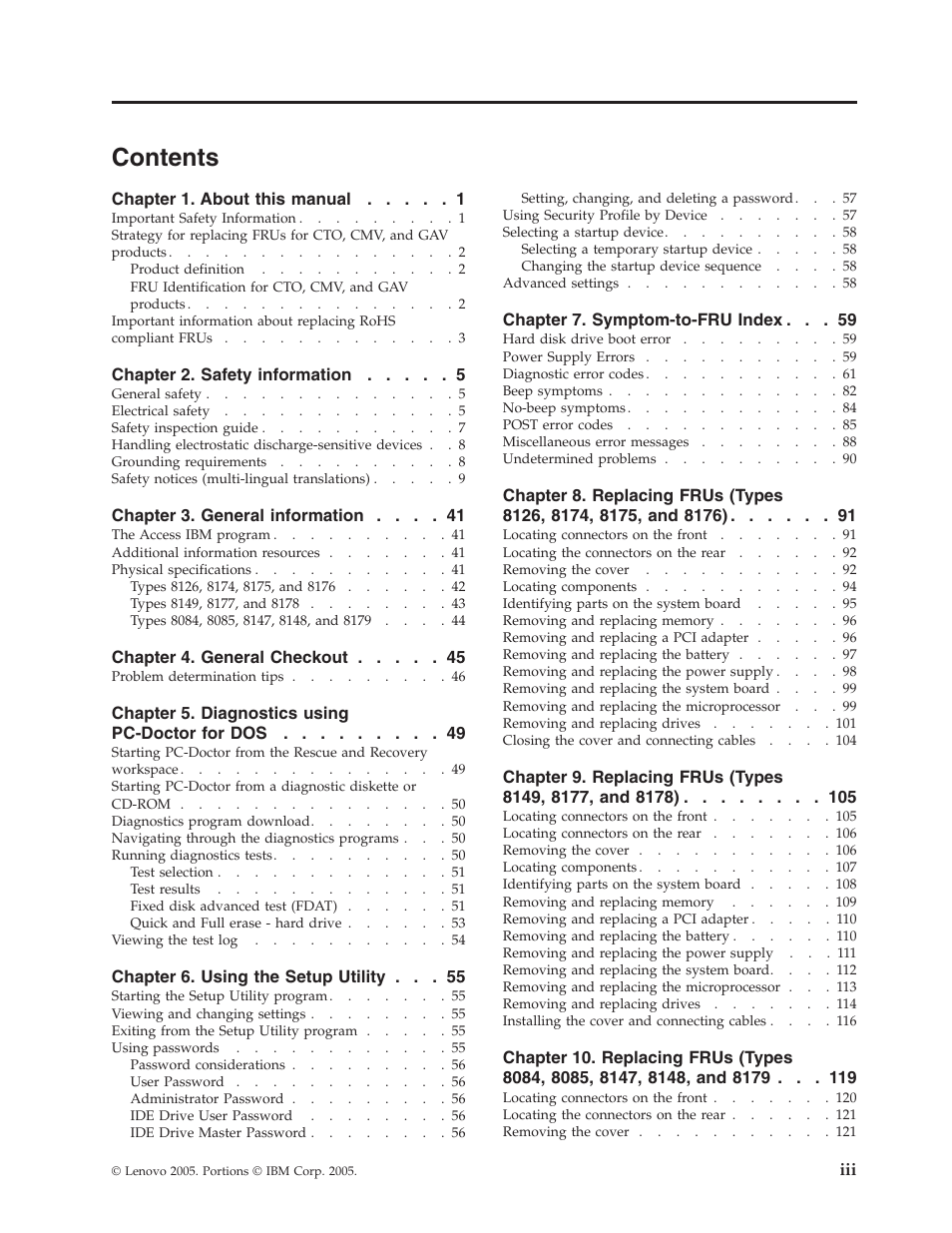 Lenovo THINKCENTRE 8177 User Manual | Page 5 / 228