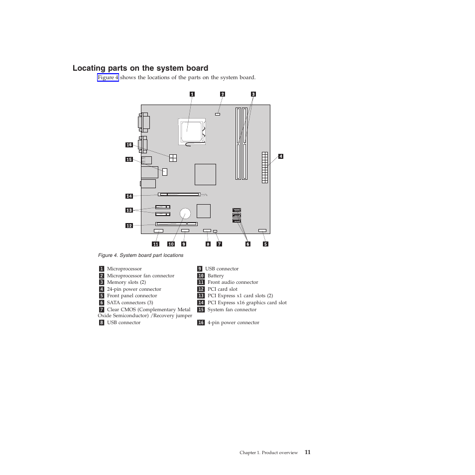 Locating parts on the system board | Lenovo 5023 User Manual | Page 19 / 94