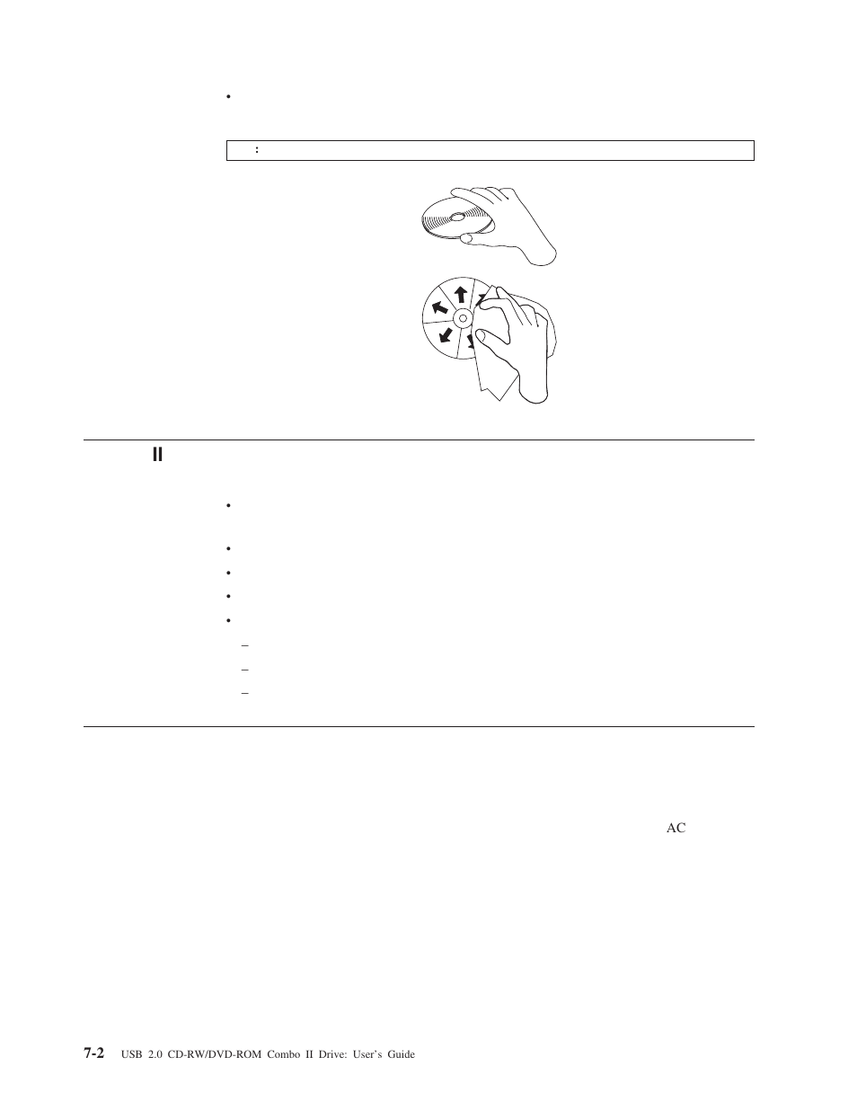 コンボ ii ドライブのお手入れ, ドライブのクリーニング | Lenovo 40Y8637 User Manual | Page 36 / 78