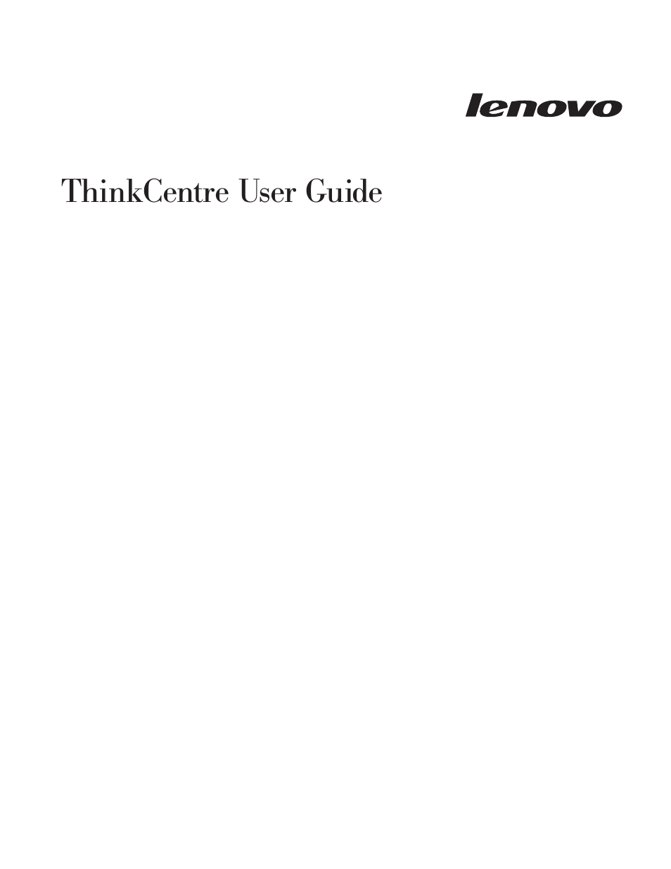 Thinkcentre, User, Guide | Lenovo 6396 User Manual | Page 3 / 68