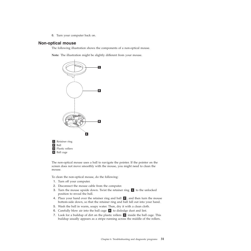 Non-optical mouse | Lenovo 401 User Manual | Page 39 / 52