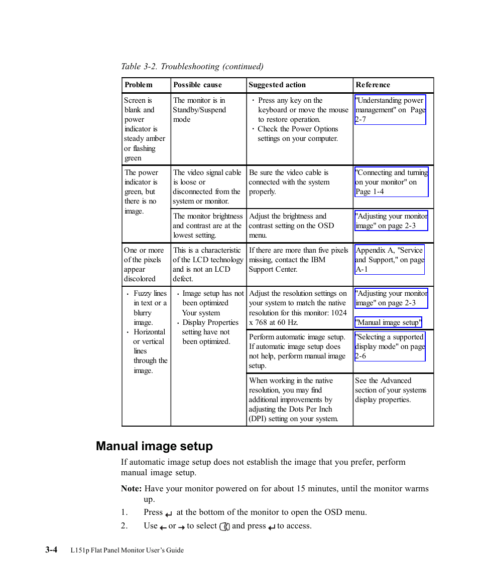 Manual image setup | Lenovo ThinkVision 9205-HG2 User Manual | Page 24 / 35