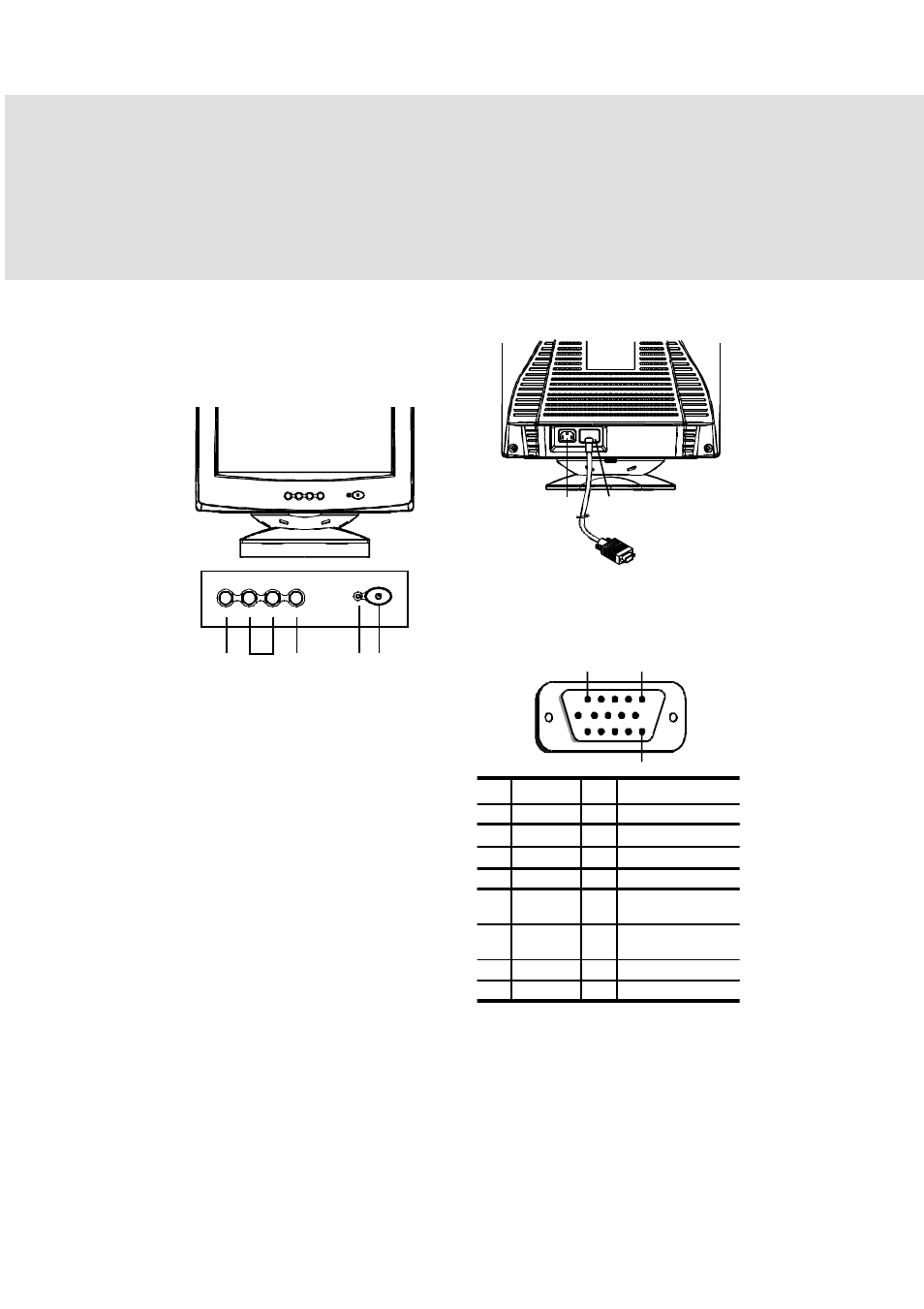 Identifying parts and controls, Bc e d a | Lenovo ThinkVision E74 User Manual | Page 8 / 18