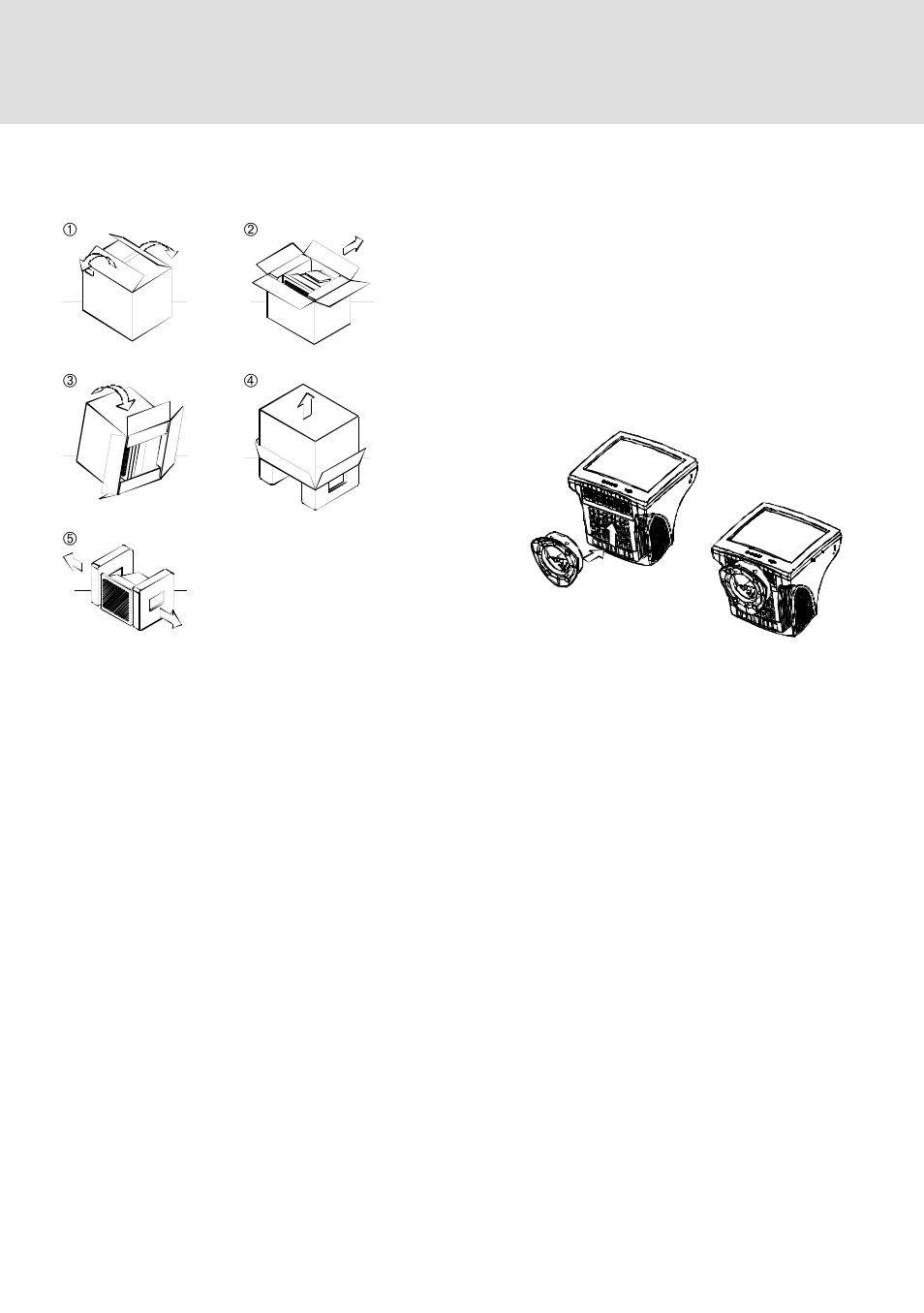 Unpacking procedure repacking, Setup | Lenovo ThinkVision E74 User Manual | Page 9 / 18