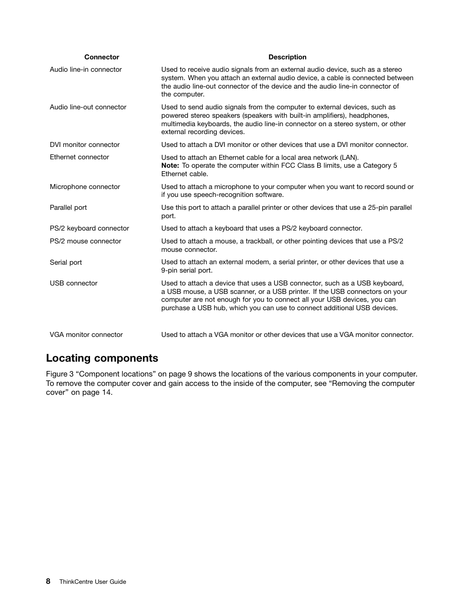 Locating components | Lenovo 154 User Manual | Page 16 / 86