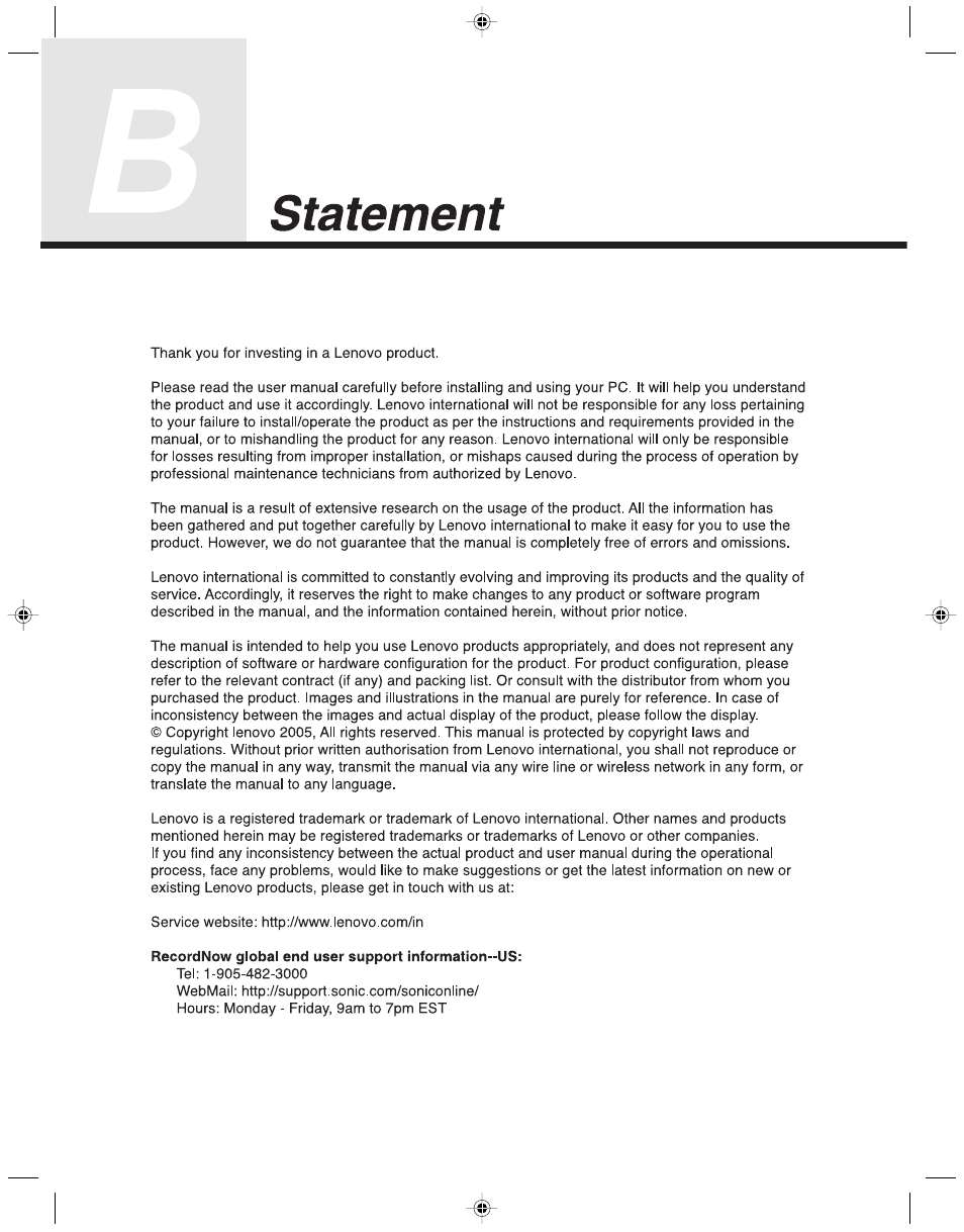 Lenovo 3000 H Series User Manual | Page 5 / 41