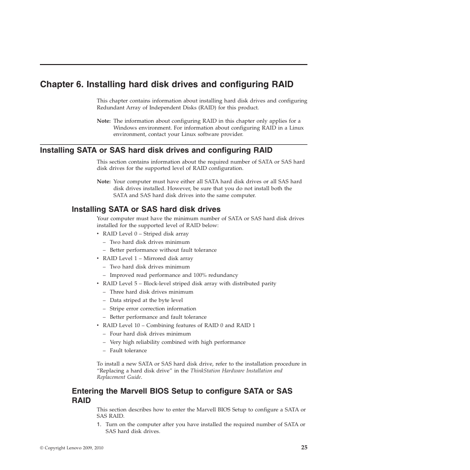 Installing sata or sas hard disk drives | Lenovo THINKSTATION 4155 User Manual | Page 33 / 74
