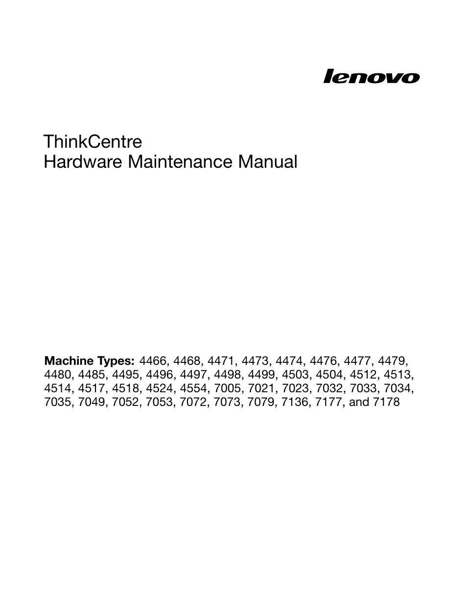 Thinkcentre hardware maintenance manual | Lenovo THINKCENTRE 4485 User Manual | Page 3 / 492