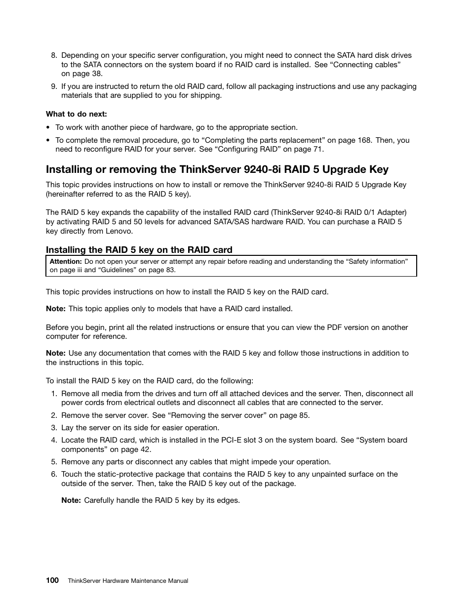 Lenovo THINKSERVER 392 User Manual | Page 112 / 248