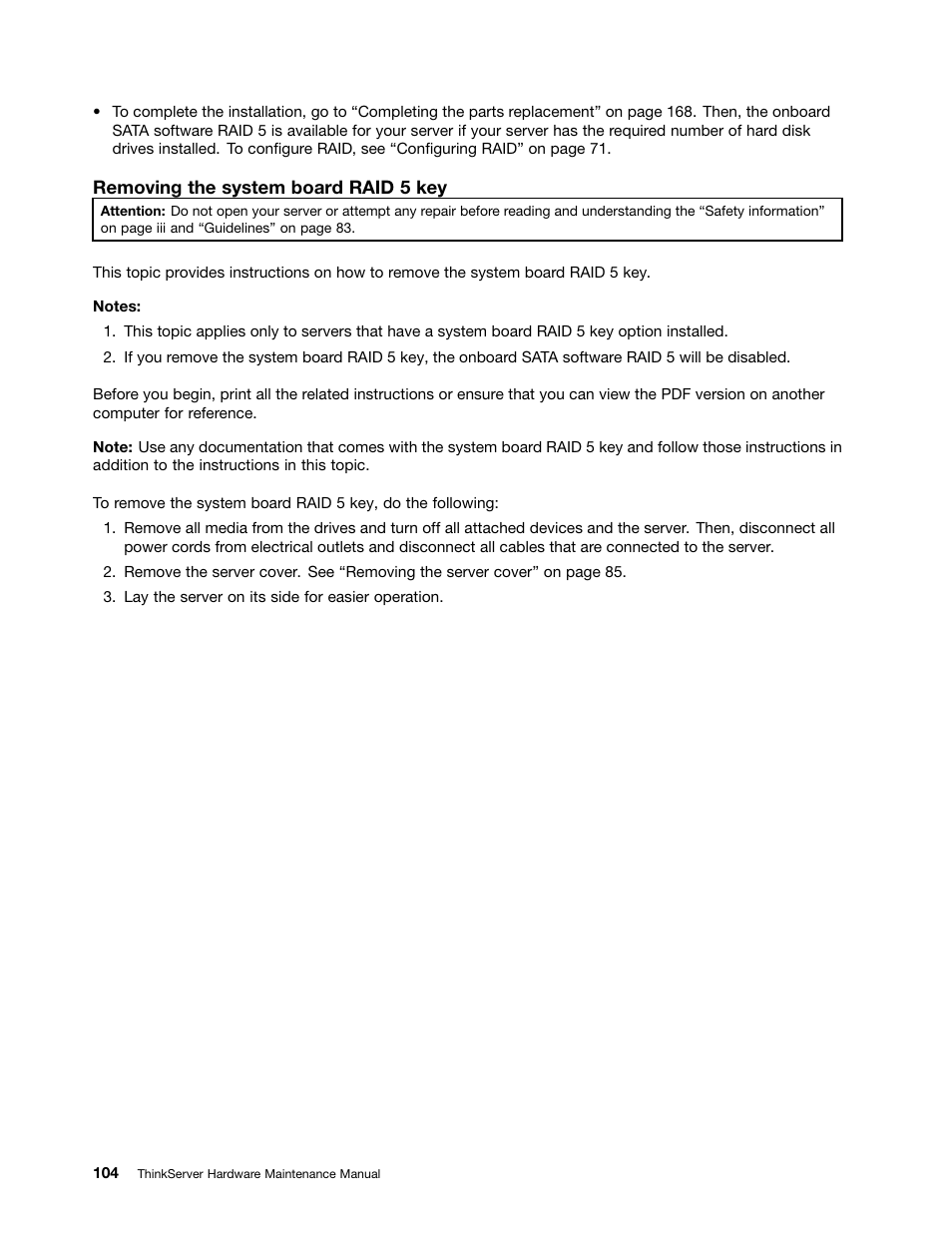 Lenovo THINKSERVER 392 User Manual | Page 116 / 248