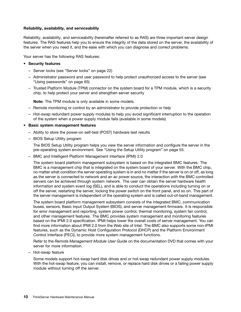 Lenovo THINKSERVER 392 User Manual | Page 22 / 248