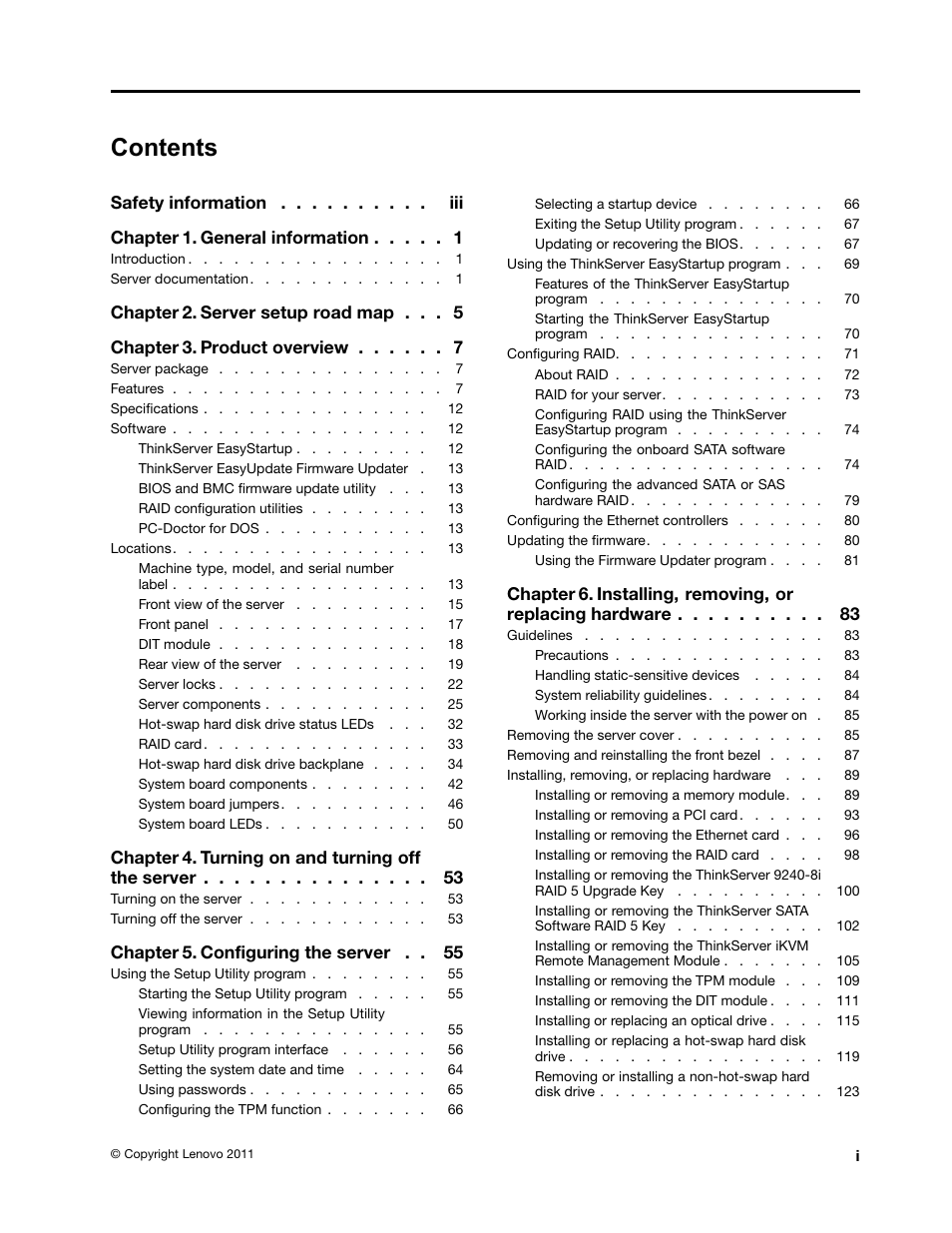 Lenovo THINKSERVER 392 User Manual | Page 3 / 248