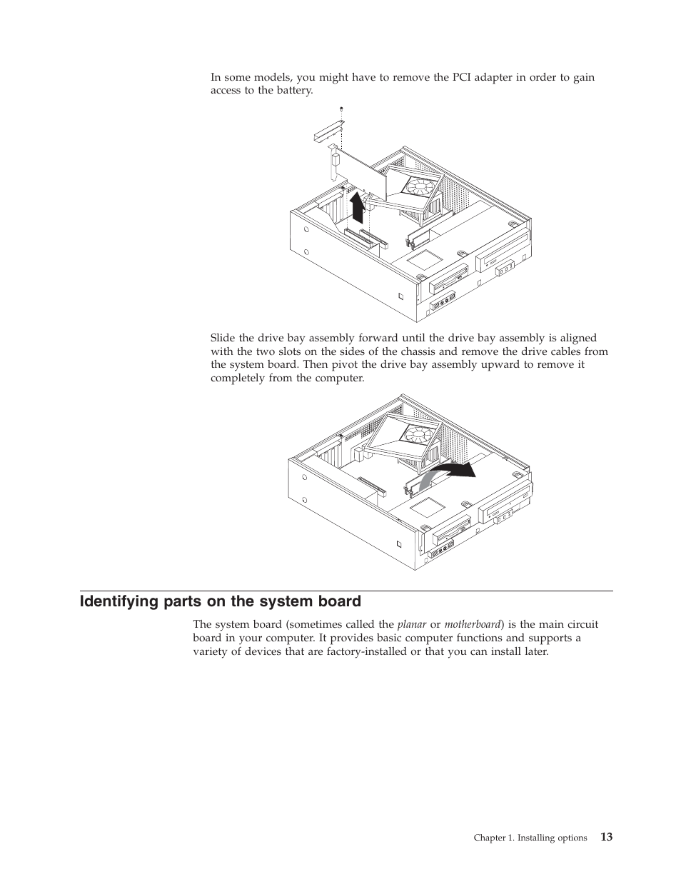Identifying parts on the system board, Identifying, Parts | System, Board | Lenovo ThinkVision E50 User Manual | Page 29 / 62