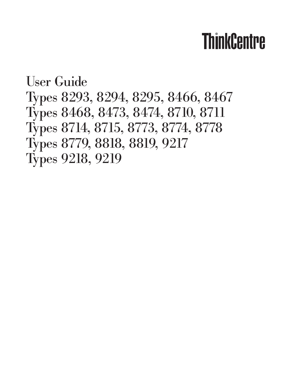 User, Guide, Types | Lenovo ThinkVision E50 User Manual | Page 3 / 62
