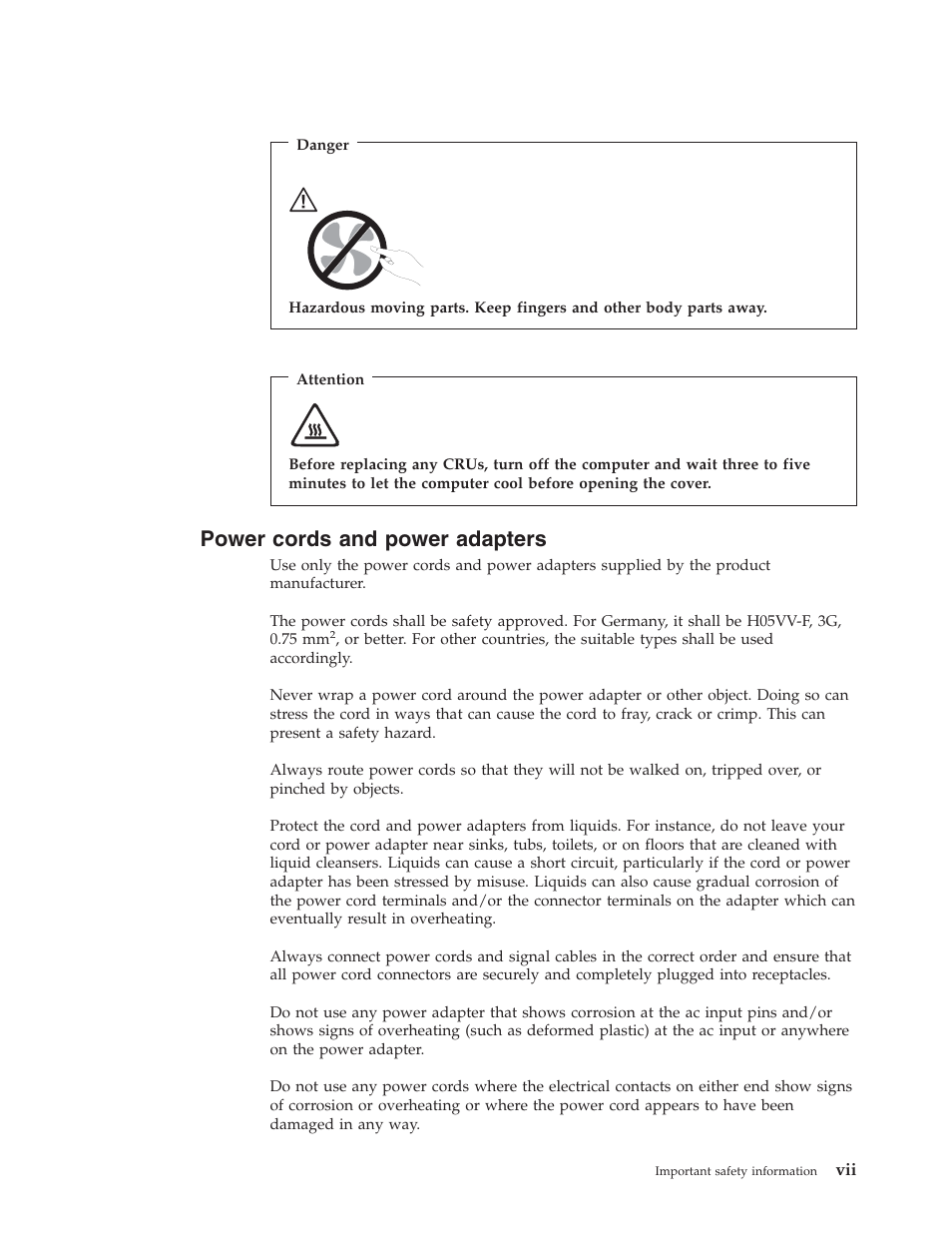 Power cords and power adapters, Power, Cords | Adapters | Lenovo ThinkVision E50 User Manual | Page 9 / 62