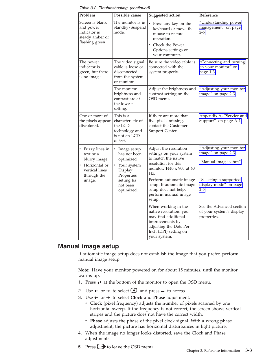 Manual image setup, Manual, Image | Setup | Lenovo L193 User Manual | Page 19 / 29