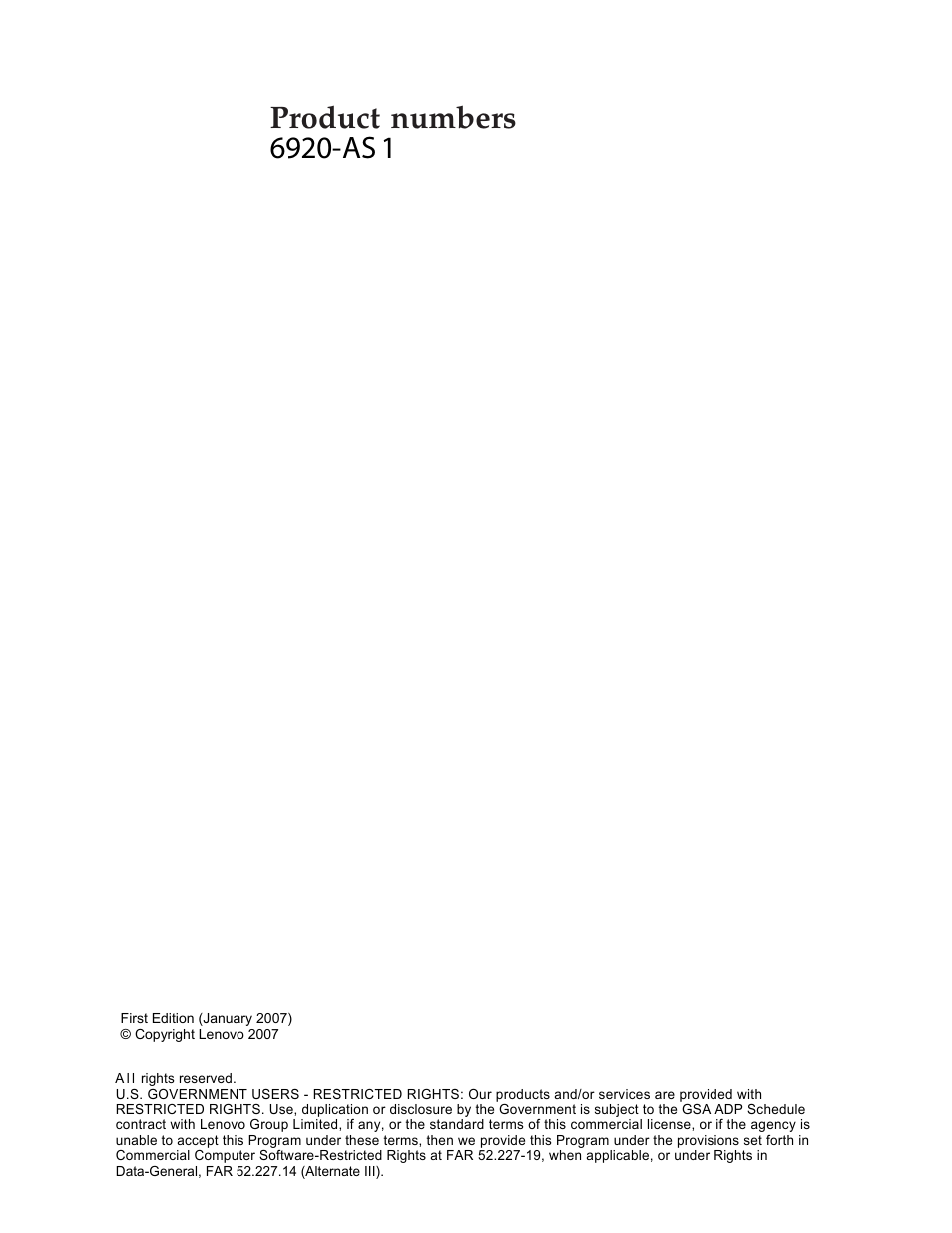 Product, Numbers | Lenovo L193 User Manual | Page 2 / 29