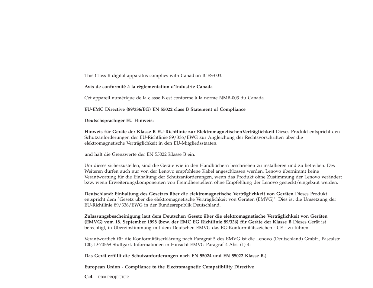 Lenovo E500 User Manual | Page 57 / 62