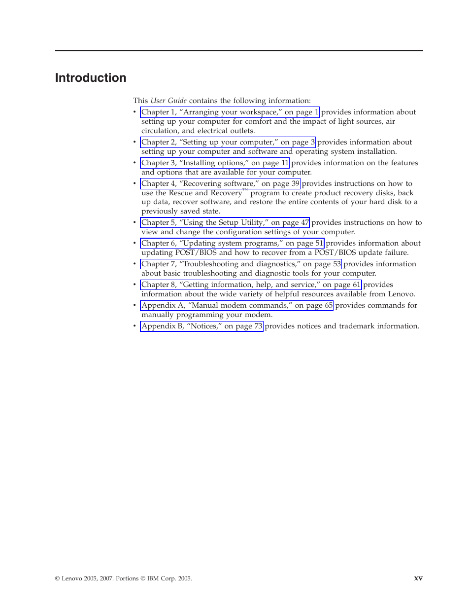 Introduction | Lenovo 3000 J Series User Manual | Page 17 / 96